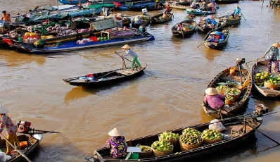 Marché flottant de Phong Dien - Le premier marché flottant de Can Tho
