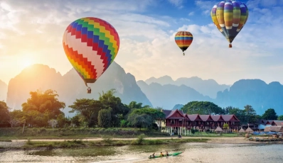 Lo que debes saber sobre los viajes en globo aerostático en Vang Vieng