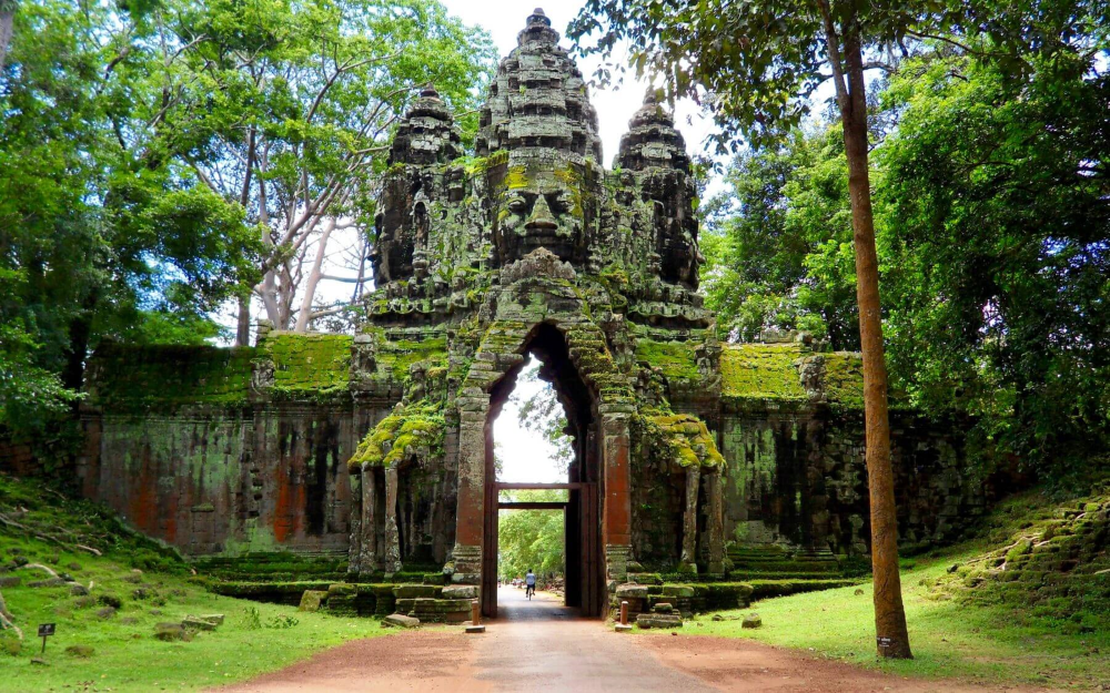 one of the entrance to angkor wat