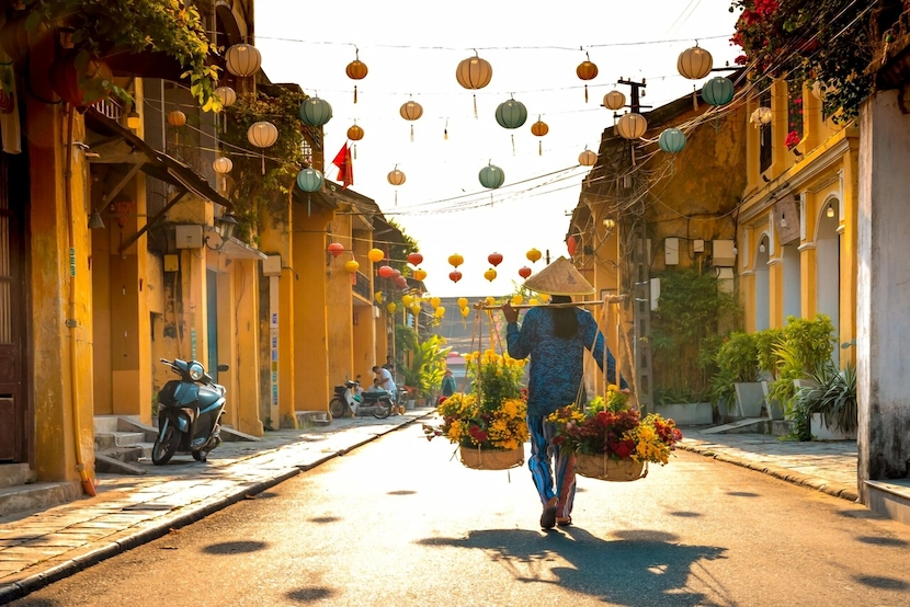 antica cittadina di hoi an a gennaio