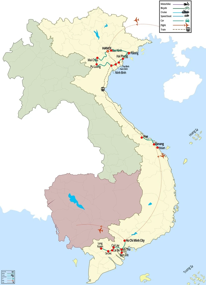 Itineraires deux semaines Vietnam circuit authentique