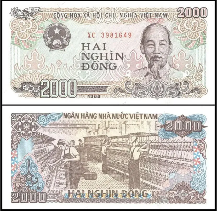 vietnam money 2000 dong vietnam