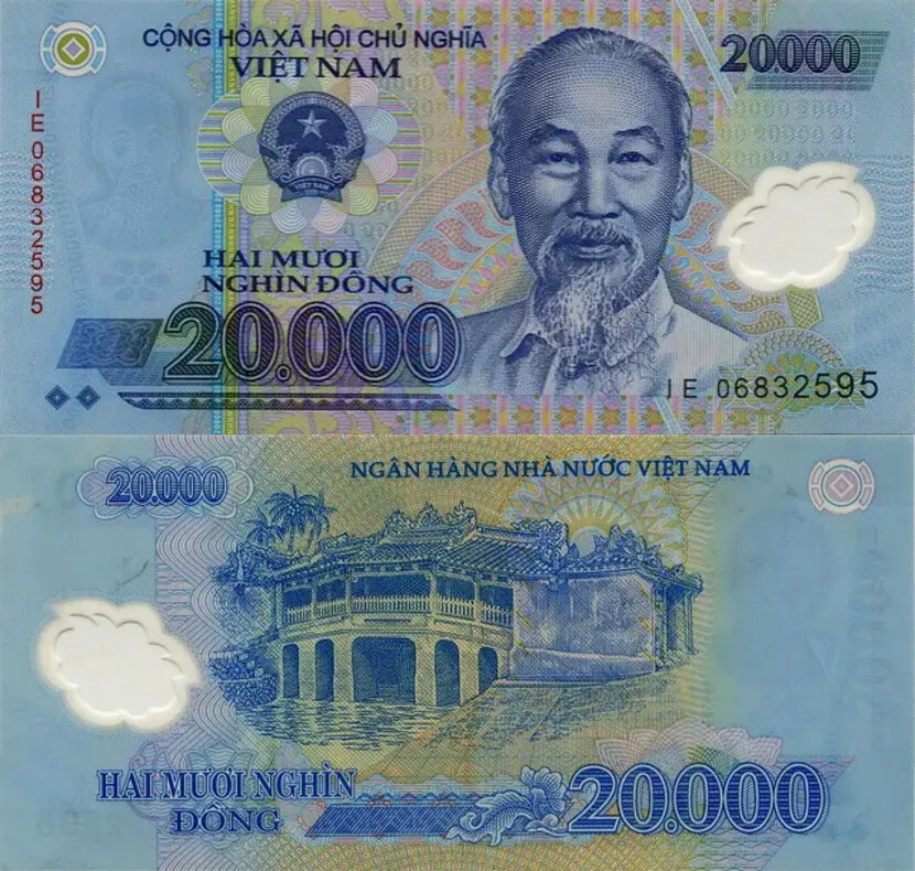 bancanote 20000 dong vietnam