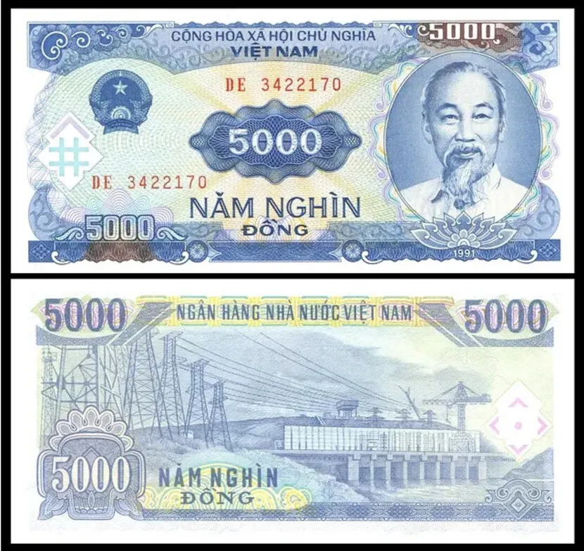 bancanote 5000 dong vietnam