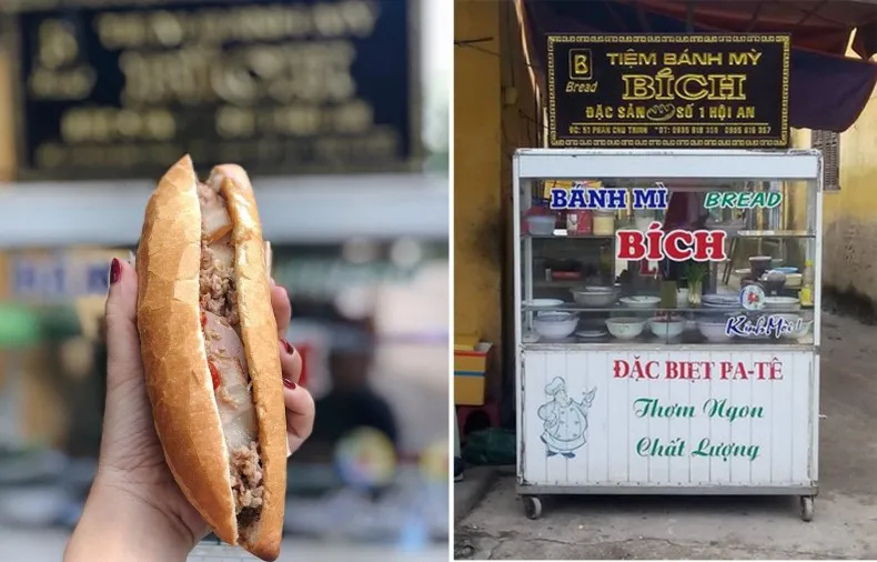 the best banh mi hoi an ba bich