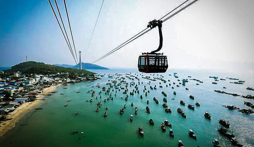 transportation in vietnam cable car in phu quoc island