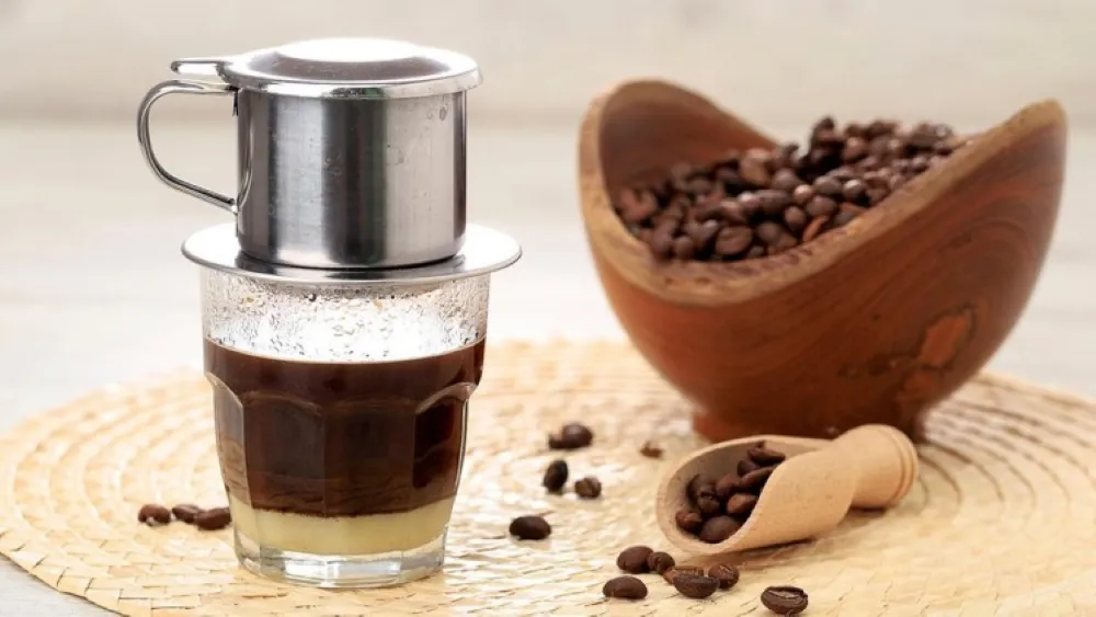 phin filter coffee is a siganture vietnamese drink