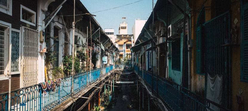 ho chi minh nightlife street - cho lon