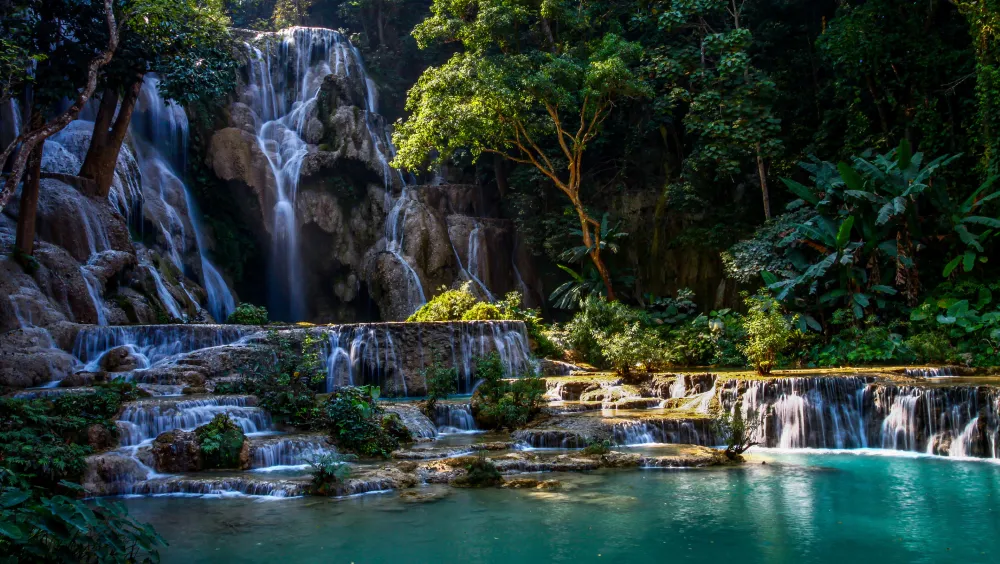 Kuang Si Falls Laos atracción de Asia