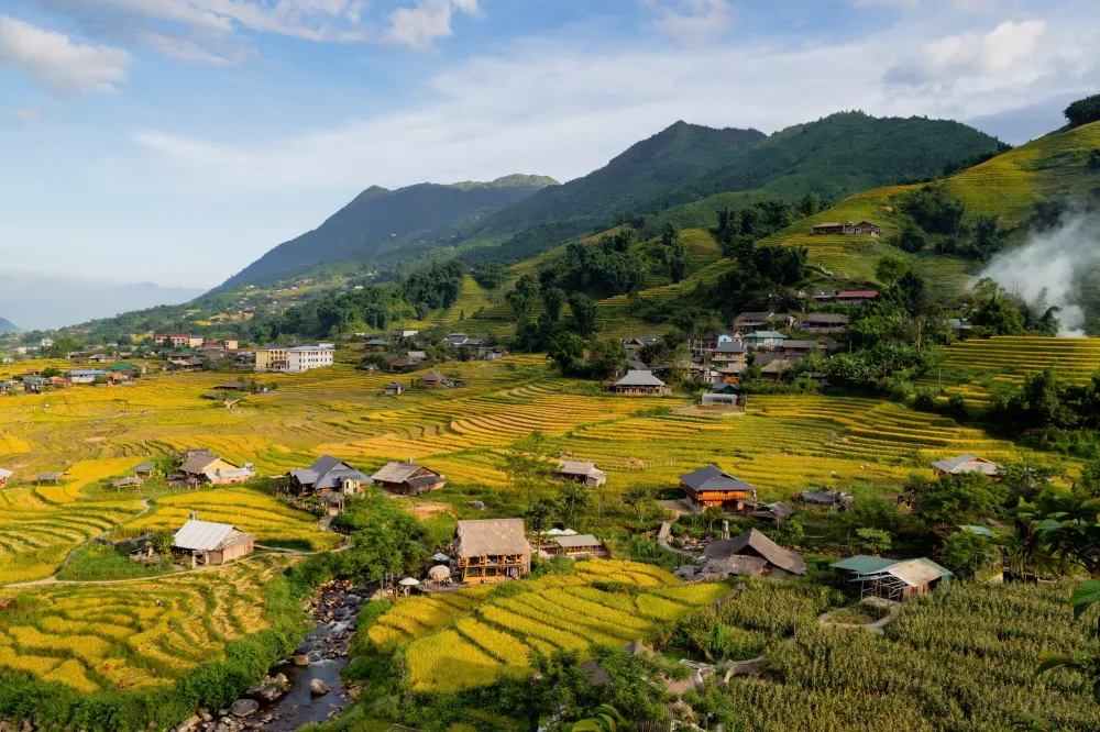 saison dor&eacute;e &agrave; Cao Bang, Vietnam