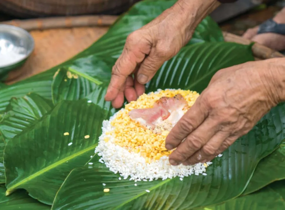 Wie man den Bánh chưng herstellt