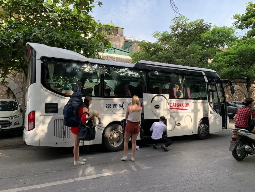 se rendre de cat ba a ninh binh en bus