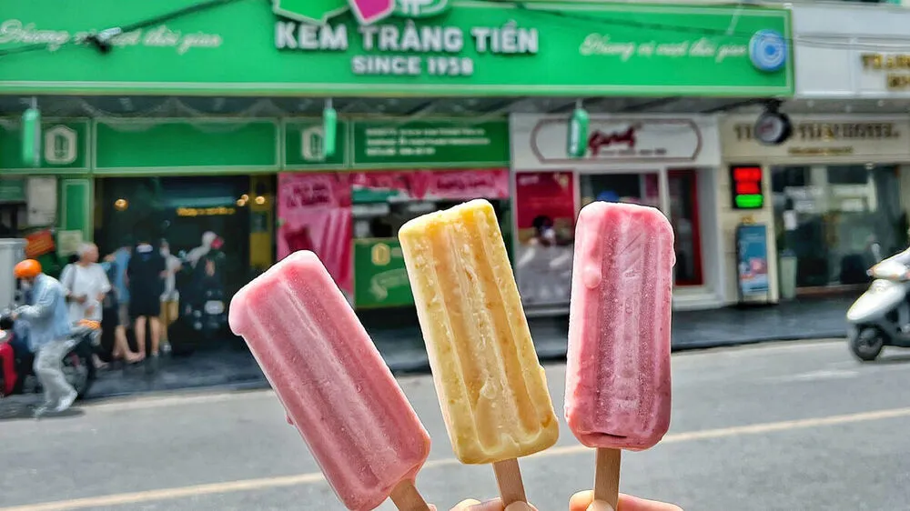 Helado para un caluroso día de verano en Hanói
