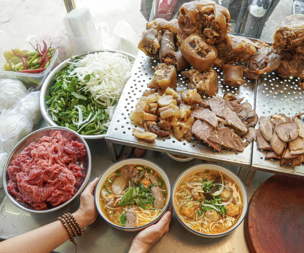 delicious bowls of bun bo hue vietnam