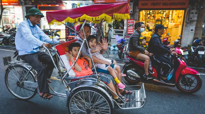 Balade en cyclo à Hanoi