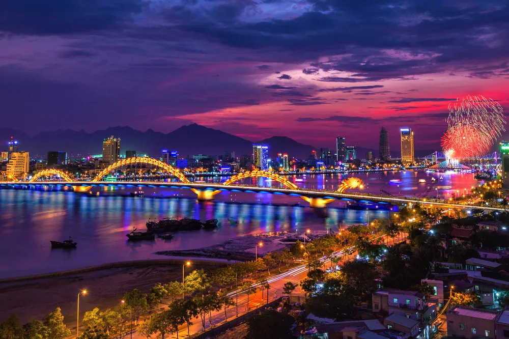 Da Nang city with My Khe Beach top coastal destination in Vietnam