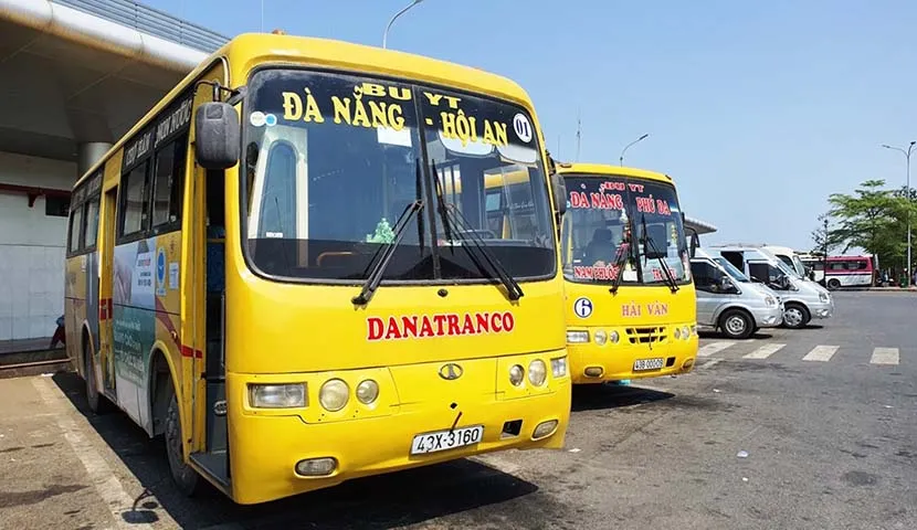 aeropuerto de danang a hoi an en autobús local