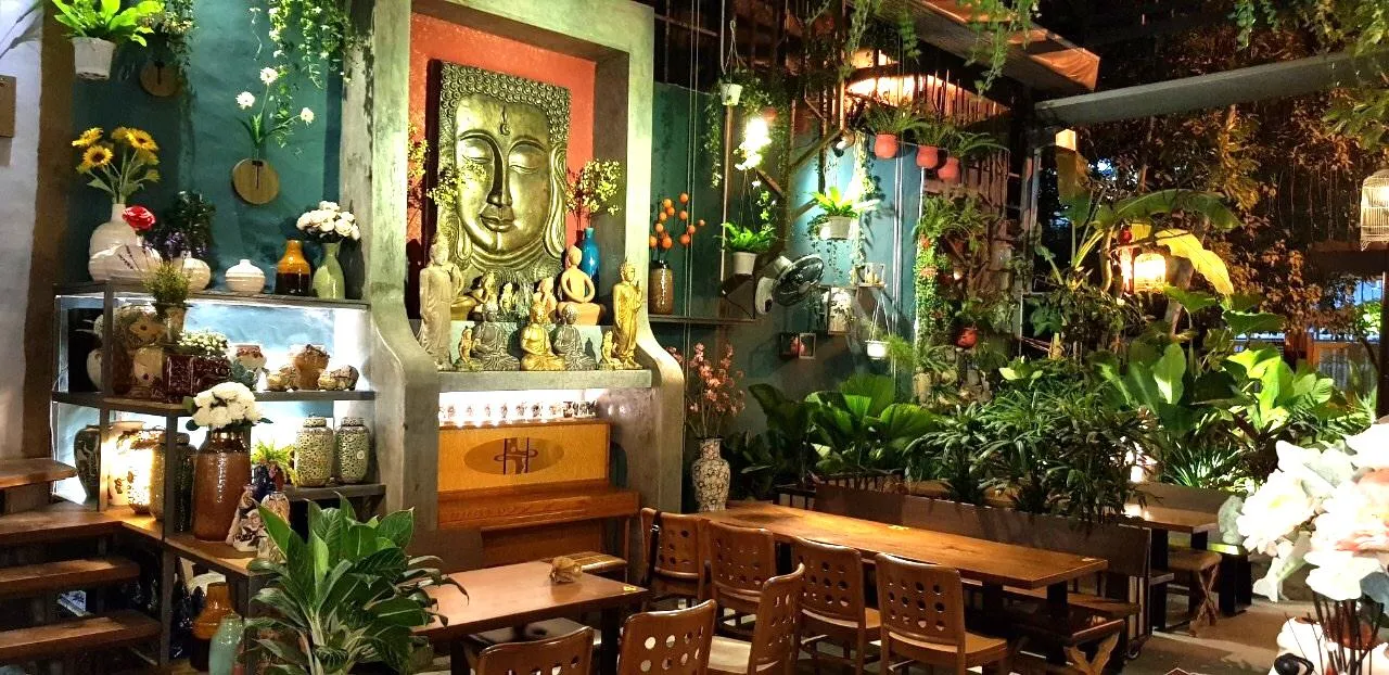 décors restaurant végétarien 