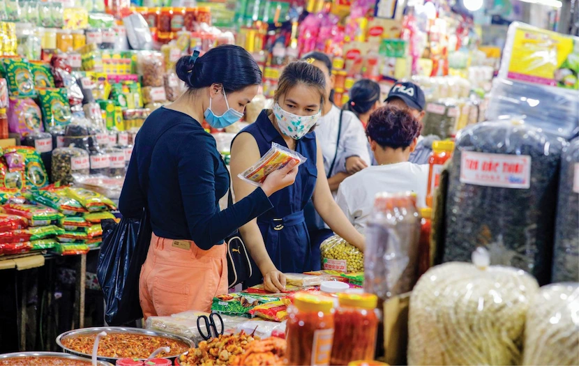 le marché de dong ba