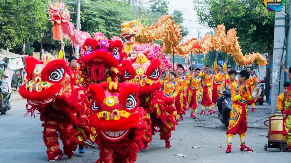 danse du dragon vietnamien