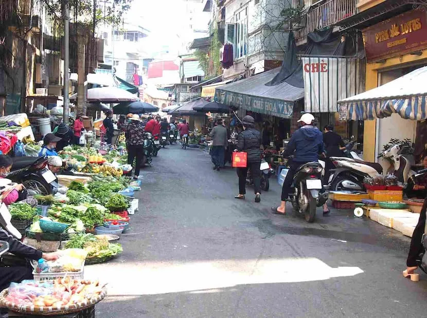 aller aux marche locaux, vietnam