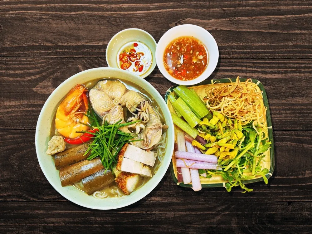 mekong delta signature dish bun mam