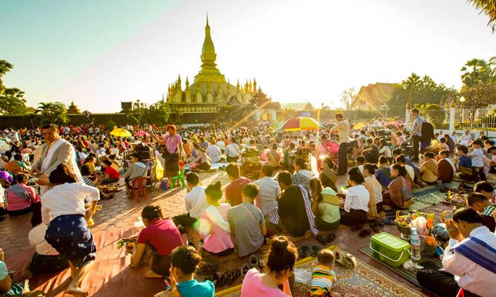 Fête du That Luang à Vientiane