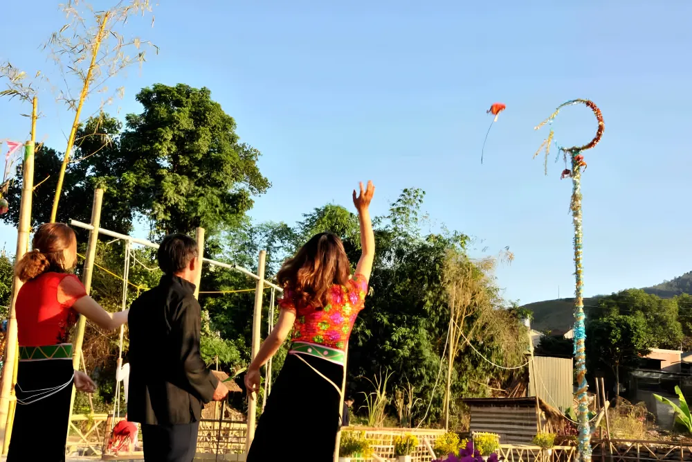 Juego ritual tradicional vietnamita