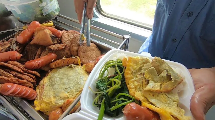 food on train