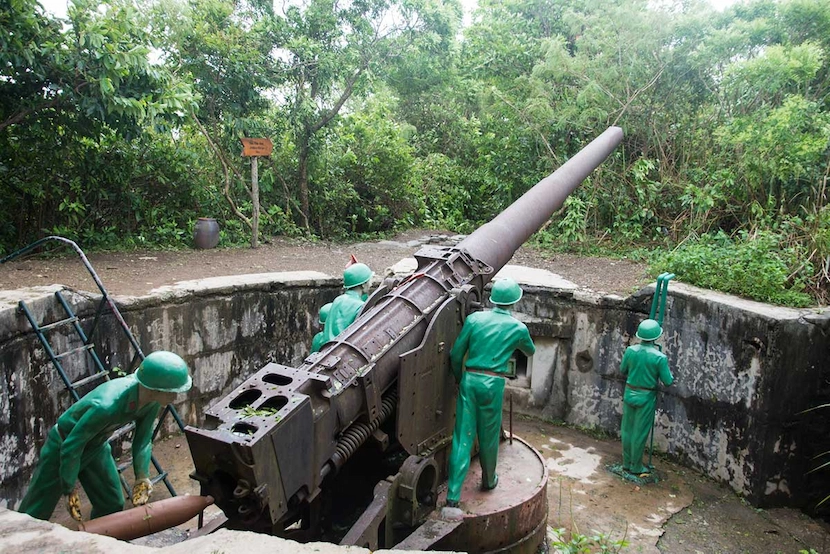 fort de canons, ile de cat ba