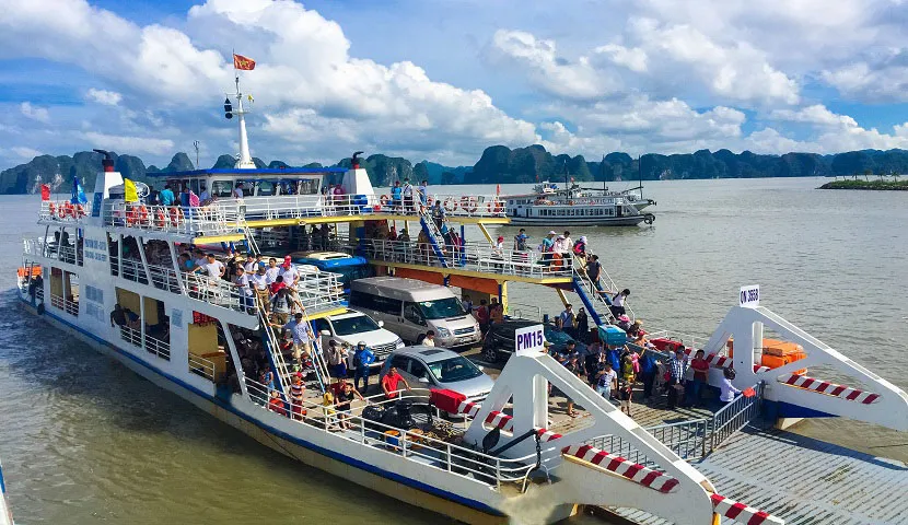 From Halong Bay to Cat Ba island by ferry