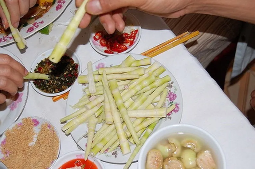 germolli di bambu piatto di pu luong