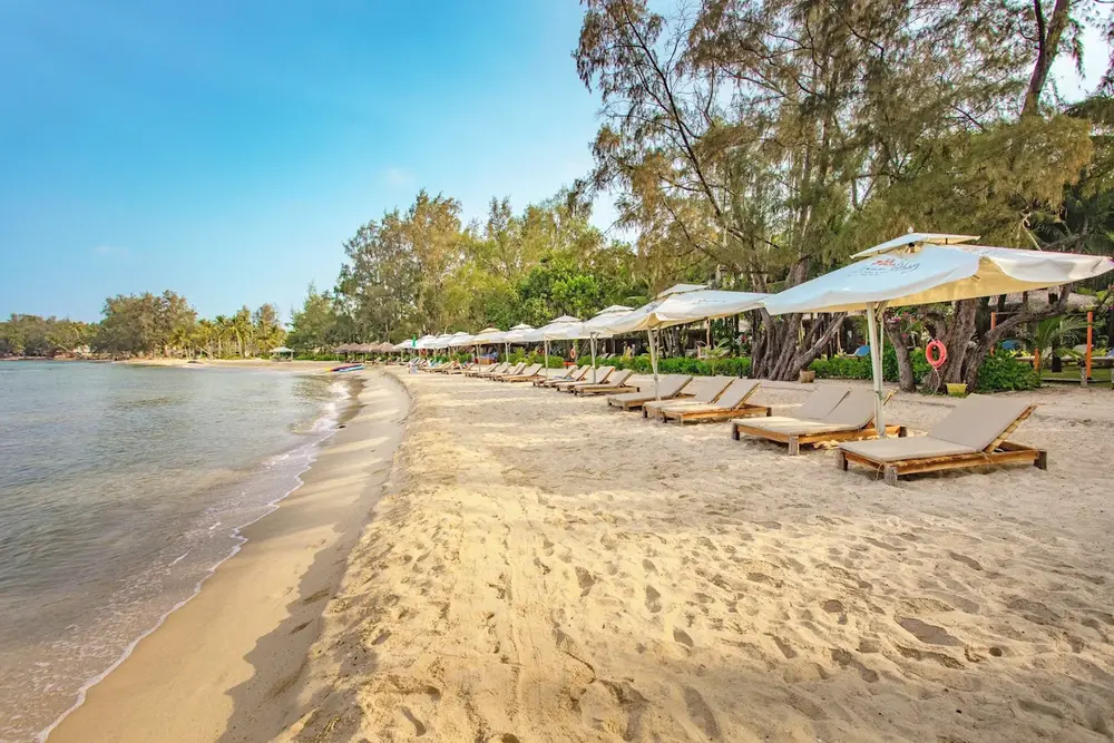 private beach of grand ocean bay resort