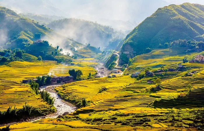 muong hoa valley in sapa vietnam