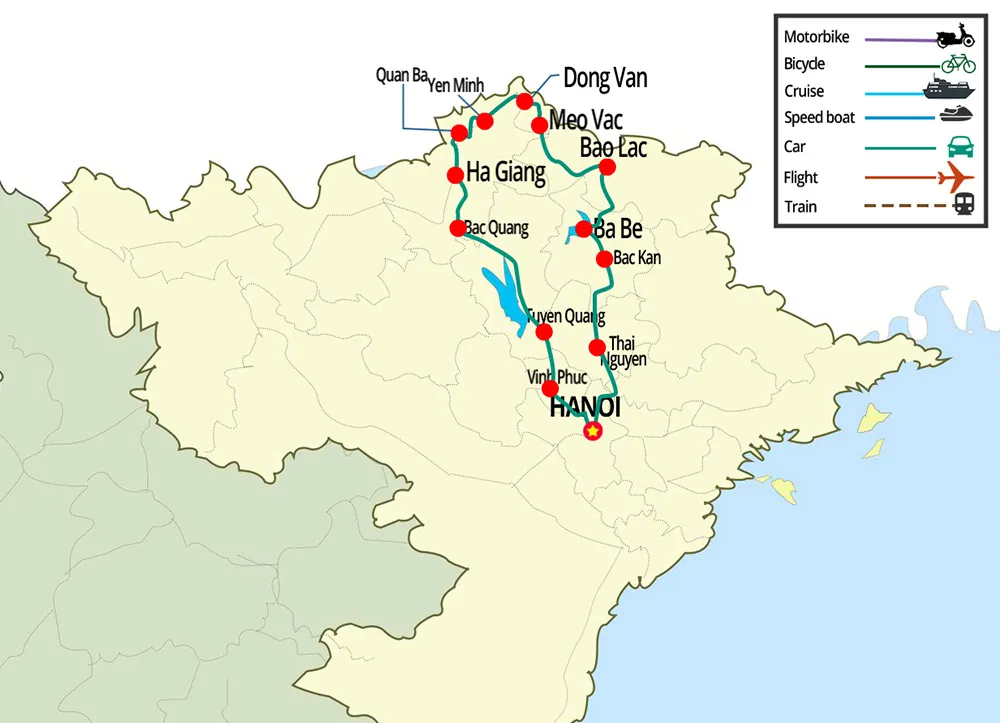 Itinerario di 5 giorni da Ha Giang a Ba Be