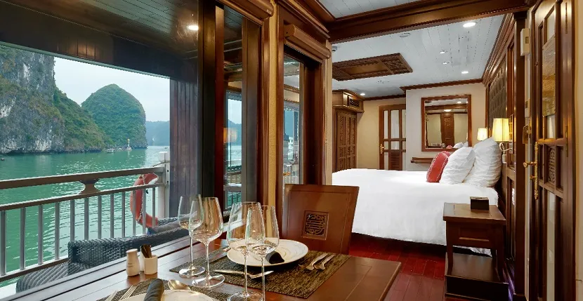 halong bay cruise 5 star luxury cabin