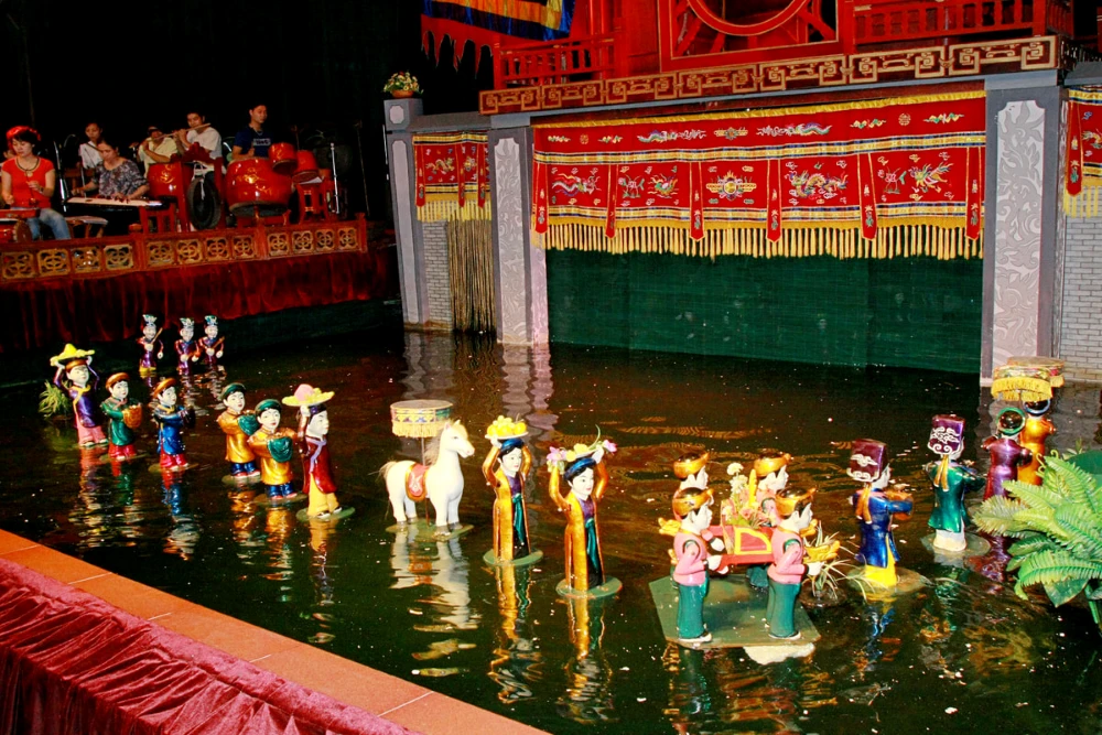 Water puppet show in Hanoi