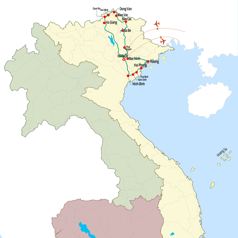 12 jours des sommets du nord Vietnam