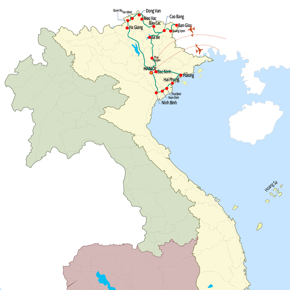 15 jours des sommets du nord &agrave; la baie d'Halong