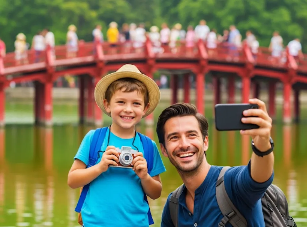 travelling hanoi with family