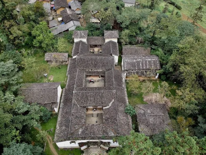 hmong king palace aerial view