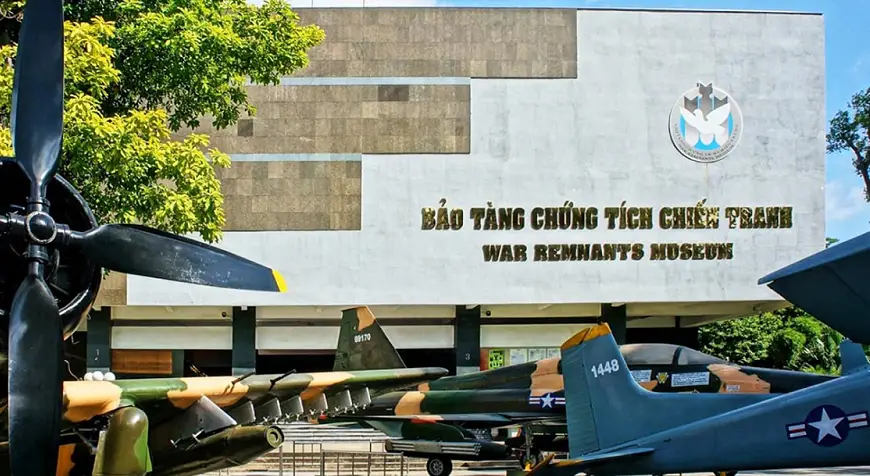 Ho Chi Minh City War Remnants Museum yard