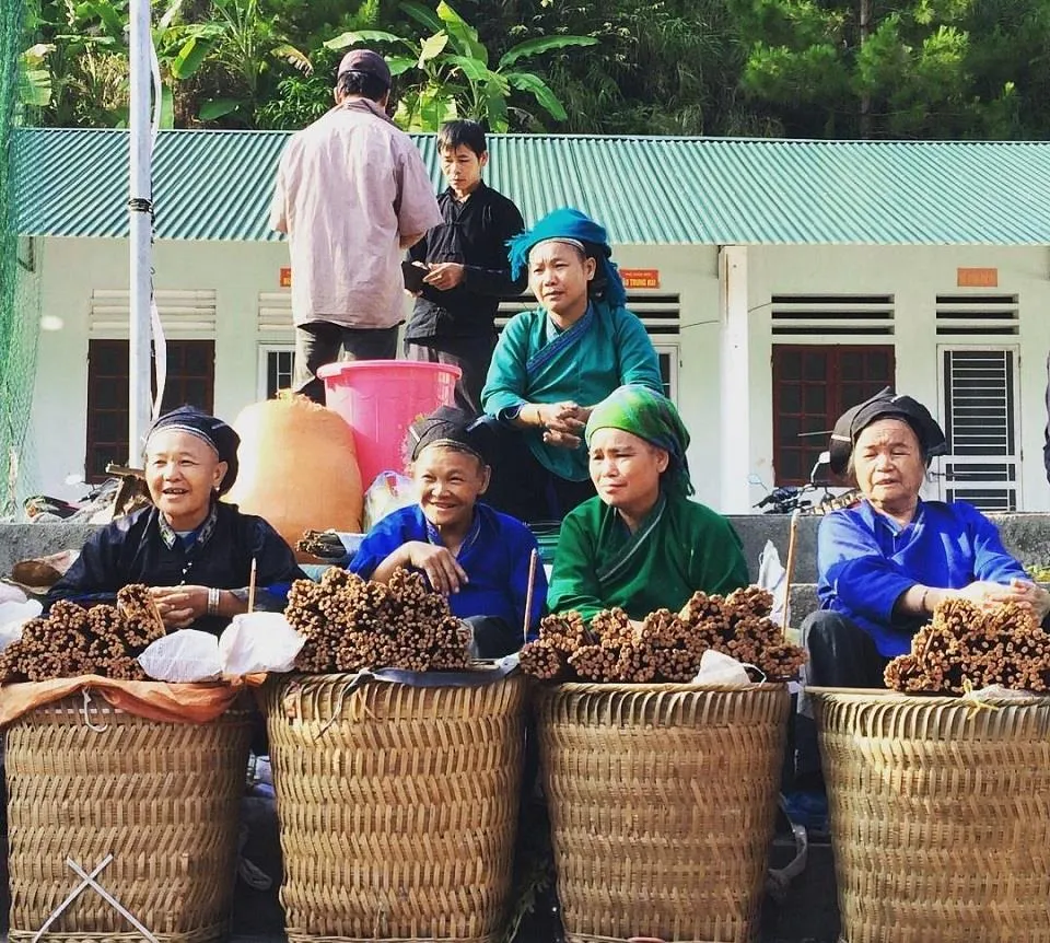 mercato etnico hoang su phi nord vietnam