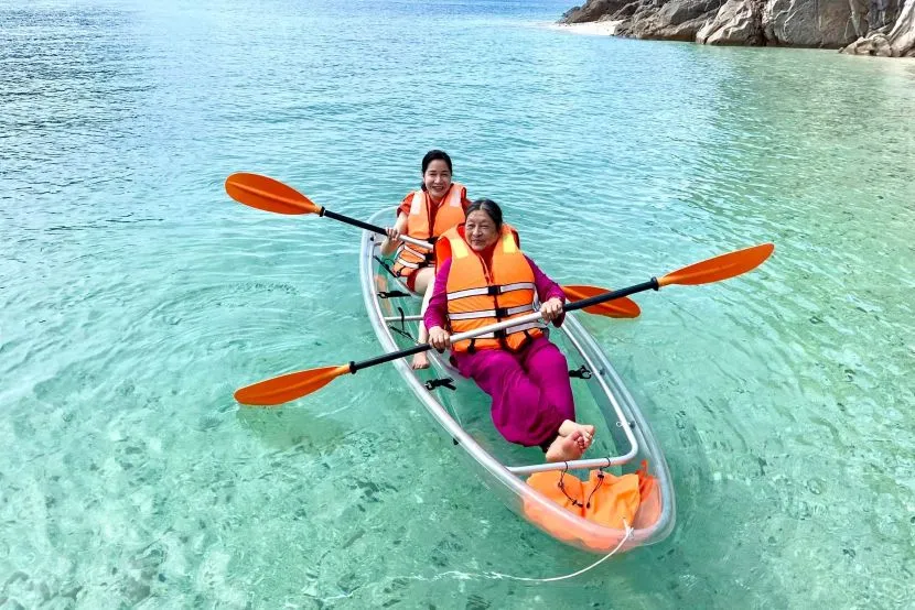 Kajakfahren auf der Insel Con Dao