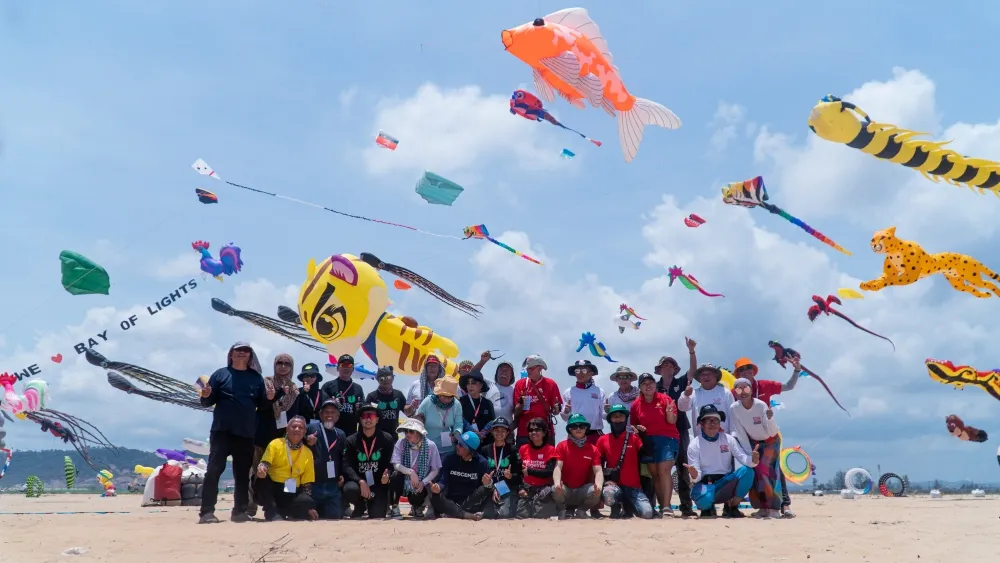 Fête du cerf-volant au cambodge