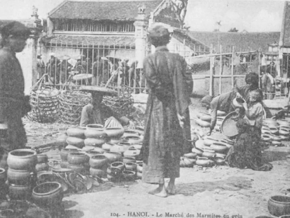 El pueblo de cer&aacute;mica de Bat Trang hace unas d&eacute;cadas