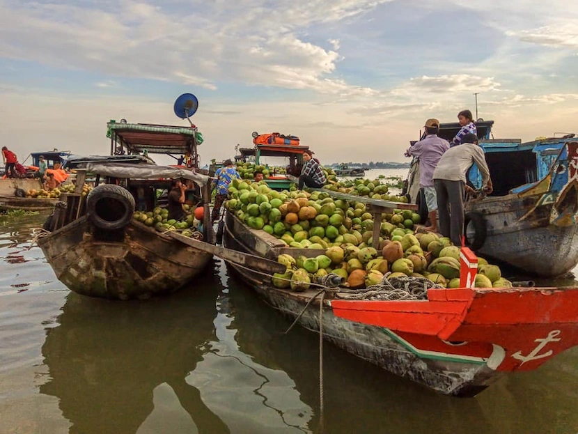 marche flottant de long xuyen