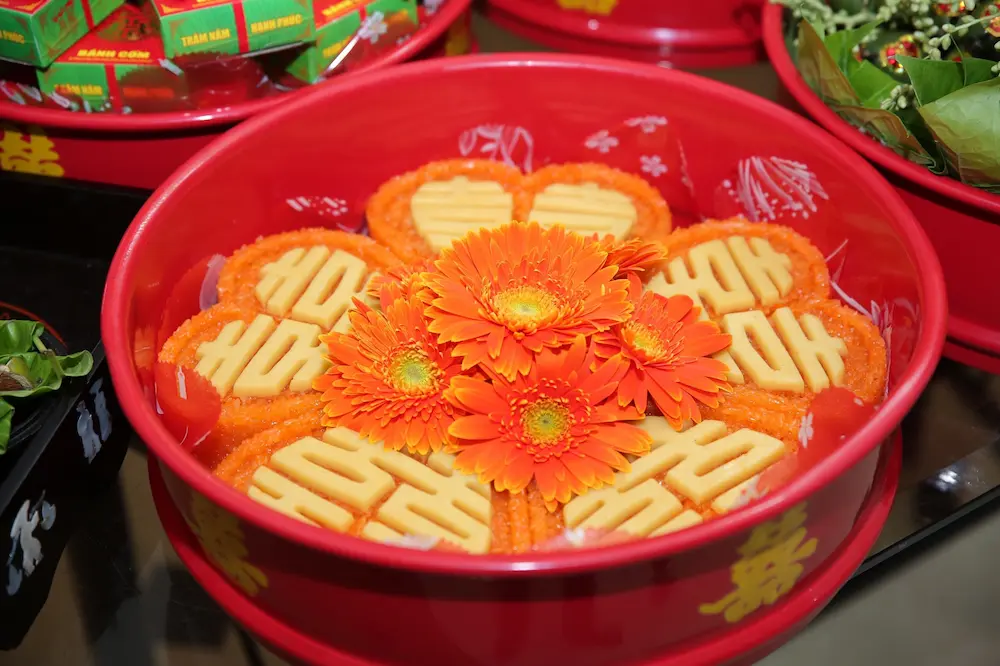 red sticky rice also known as xoi gac