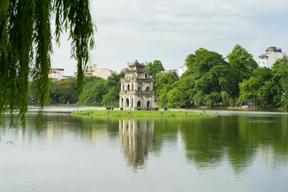 Hoan Kiem Lake in Hanoi in November