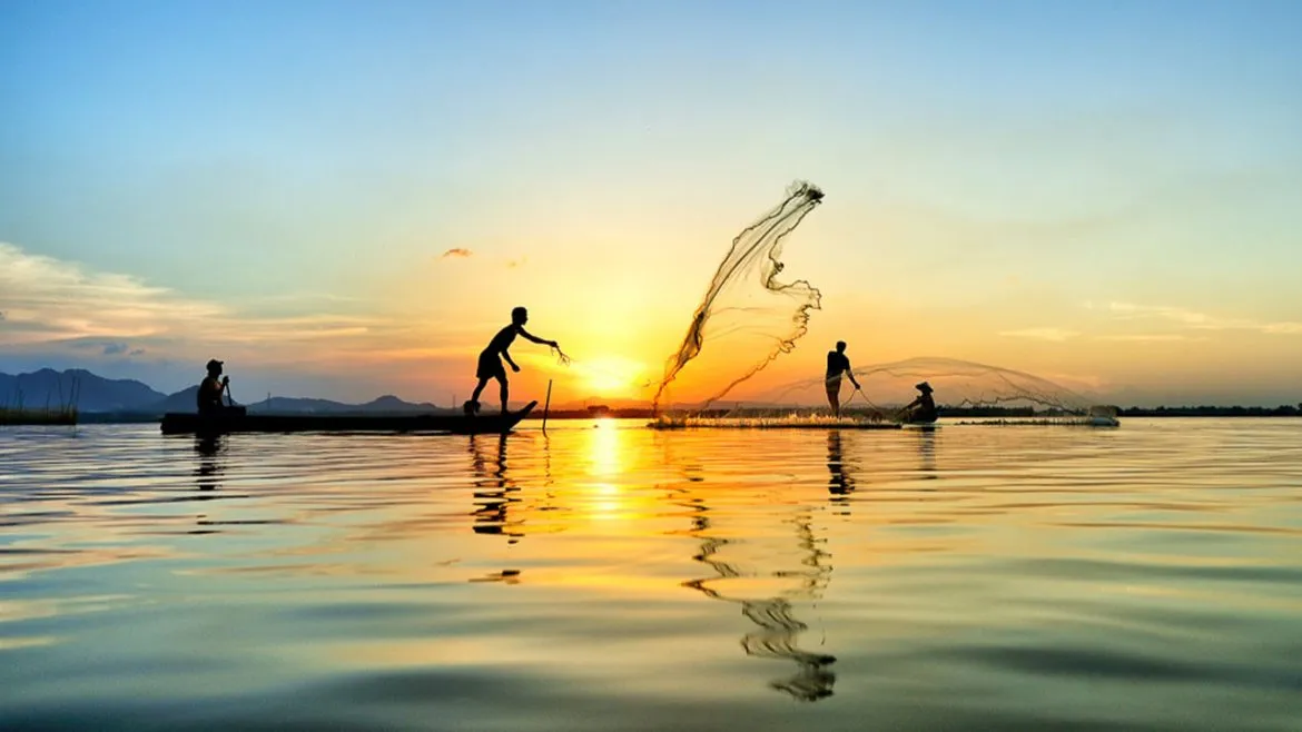 fishing an giang vietnam in september